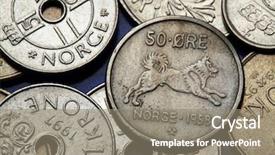  Presentation with ore - Slides with kronos - coins of norway norwegian elkhound background and a  colored foreground