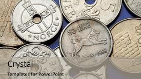 Presentation with norway - Slide deck with kronos - coins of norway norwegian elkhound background and a  colored foreground