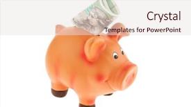  Presentation with europe bank - Slide deck consisting of kronos - danish crowns currency from denmark background and a  colored foreground