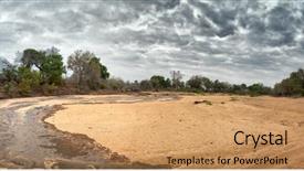  Presentation with rainfall - Cool new PPT layouts with flows from sudden heavy rainfall backdrop and a coral colored foreground