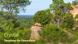  Presentation with south africa - Amazing presentation theme having kruger-park-south-africa-beautiful backdrop and a tawny brown colored foreground