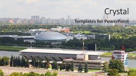  Presentation with rowing - Audience pleasing PPT layouts consisting of krylatsky hills and the olimpic backdrop and a light gray colored foreground