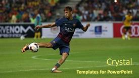  Presentation with neymar - Colorful slide set enhanced with kuala-lumpur-august-10-fc backdrop and a tawny brown colored foreground