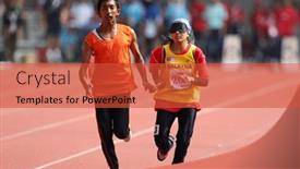  Presentation with track field - Colorful PPT layouts enhanced with kuala-lumpur-august-15-malaysia backdrop and a red colored foreground