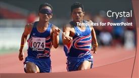 Presentation with track field - Beautiful slides featuring kuala-lumpur-august-15-thailand backdrop and a dark gray colored foreground