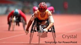  Presentation with track field - Presentation theme enhanced with kuala-lumpur-august-15-vietnam background and a  colored foreground