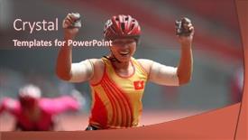  Presentation with track field - Slides consisting of kuala-lumpur-august-15-vietnam background and a  colored foreground