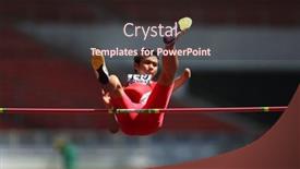  Presentation with track field - Theme having kuala-lumpur-august-16-amputee background and a wine colored foreground