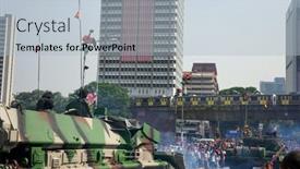  Presentation with armor - Audience pleasing PPT theme consisting of barichara and guane in santander backdrop and a tawny brown colored foreground
