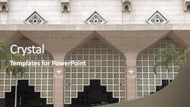  Presentation with islamic design - Cool new presentation design with kuala lumpur backgrounds - example of islamic design cast backdrop and a gray colored foreground