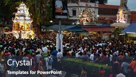  Presentation with hindu festival - Cool new PPT layouts with kuala-lumpur-january-26-hindu backdrop and a tawny brown colored foreground