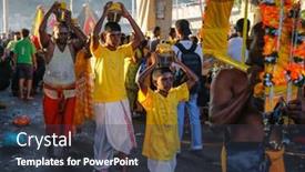  Presentation with hindu festival - Colorful slide deck enhanced with kuala-lumpur-january-27-hindu backdrop and a dark gray colored foreground