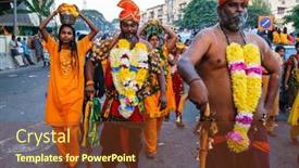  Presentation with devotion - Cool new theme with kuala-lumpur-january-27-hindu backdrop and a tawny brown colored foreground