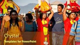  Presentation with hindu festival - PPT theme consisting of orkout and fitness dieting planning background and a lemonade colored foreground