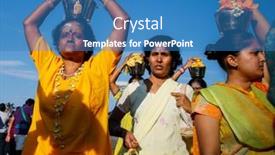  Presentation with hindu festival - Colorful PPT theme enhanced with kuala-lumpur-january-27-hindu backdrop and a teal colored foreground