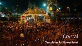  Presentation with hindu festival - Slide deck with kuala-lumpur-january-27-hundreds background and a wine colored foreground