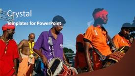  Presentation with hindu festival - Amazing slide deck having kuala-lumpur-january-27-urumi backdrop and a teal colored foreground