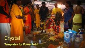  Presentation with hindu festival - PPT layouts with kuala-lumpur-january-27 background and a tawny brown colored foreground