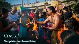  Presentation with hindu festival - PPT layouts featuring different sorts of wholemeal breads background and a tawny brown colored foreground