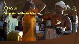  Presentation with hindu festival - Theme enhanced with kuala-lumpur-january-27 background and a tawny brown colored foreground