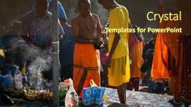  Presentation with hindu festival - Beautiful slide deck featuring glamour beauty jewelry and luxury backdrop and a lemonade colored foreground