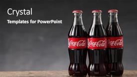  Presentation with coca cola - Slides with kuala-lumpur-malaysia-21th-oct background and a dark gray colored foreground