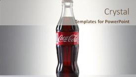  Presentation with soft drink bottle - PPT layouts having kuala-lumpur-malaysia-23th background and a cream colored foreground