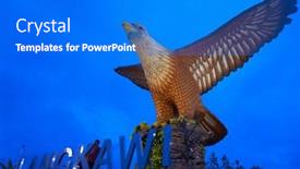  Presentation with eagle - Presentation theme having kuala-lumpur-malaysia-7th-november background and a cobalt blue colored foreground