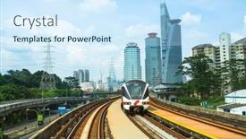  Presentation with malaysia national day - Beautiful PPT theme featuring kuala-lumpur-malaysia-apr-4 backdrop and a sky blue colored foreground