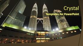  Presentation with petronas - PPT theme having kuala-lumpur-malaysia-august-24 background and a tawny brown colored foreground