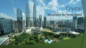  Presentation with malaysia buildings kuala lumpur - Cool new slide set with kuala-lumpur-malaysia-august-24 backdrop and a light blue colored foreground