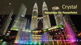  Presentation with petronas - Theme featuring kuala-lumpur-malaysia-august-31 background and a tawny brown colored foreground