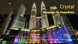  Presentation with malaysia buildings kuala lumpur - Presentation consisting of kuala-lumpur-malaysia-august-31 background and a tawny brown colored foreground