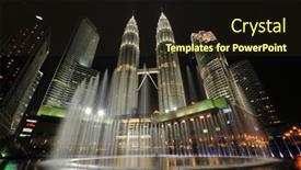  Presentation with malaysia buildings kuala lumpur - Audience pleasing slide deck consisting of kuala-lumpur-malaysia-august-31 backdrop and a wine colored foreground