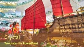  Presentation with new year 2020 - Beautiful presentation design featuring kuala-lumpur-malaysia-circa-january backdrop and a tawny brown colored foreground