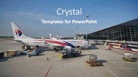  Presentation with airlines - Slides with kuala-lumpur-malaysia-circa-january background and a teal colored foreground