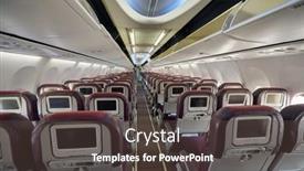  Presentation with airlines - Presentation theme enhanced with kuala-lumpur-malaysia-circa-january background and a tawny brown colored foreground