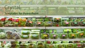  Presentation with retail food - 