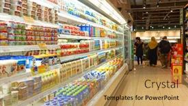  Presentation with retail food - 