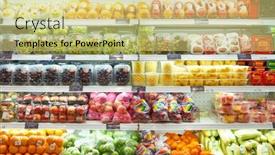  Presentation with retail food - 