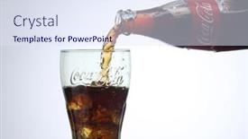  Presentation with coca cola - Amazing presentation theme having kuala-lumpur-malaysia-feb-17 backdrop and a sky blue colored foreground