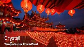  Presentation with lunar new year - Amazing slide deck having kuala-lumpur-malaysia-february-23 backdrop and a tawny brown colored foreground