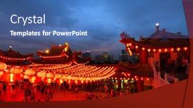  Presentation with lunar - PPT theme consisting of kuala-lumpur-malaysia-february-23 background and a teal colored foreground