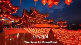  Presentation with lunar - PPT layouts enhanced with kuala-lumpur-malaysia-february-23 background and a crimson colored foreground