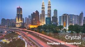  Presentation with kuala lumpur malaysia skyline - Cool new PPT layouts with kuala-lumpur-malaysia-highways backdrop and a violet colored foreground