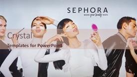  Presentation with sephora - Beautiful PPT theme featuring kuala-lumpur-malaysia-january-18 backdrop and a coral colored foreground
