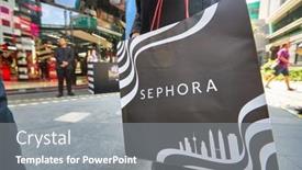  Presentation with sephora - Slide set enhanced with kuala-lumpur-malaysia-january-18 background and a gray colored foreground