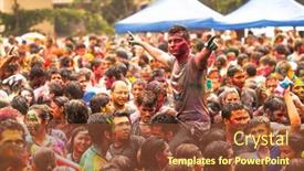  Presentation with holi festival - 