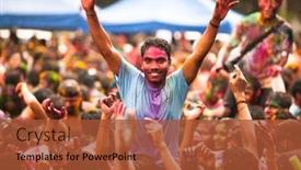  Presentation with holi festival - 