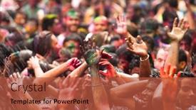  Presentation with holi festival - 